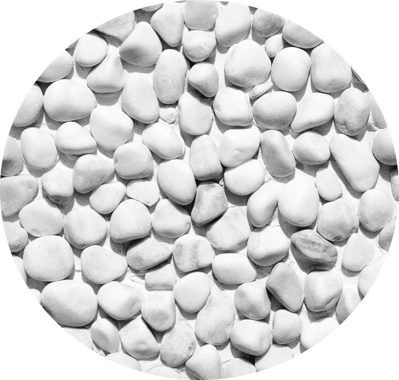 Alfombra vinílica textura de piedras blancas - TenVinilo