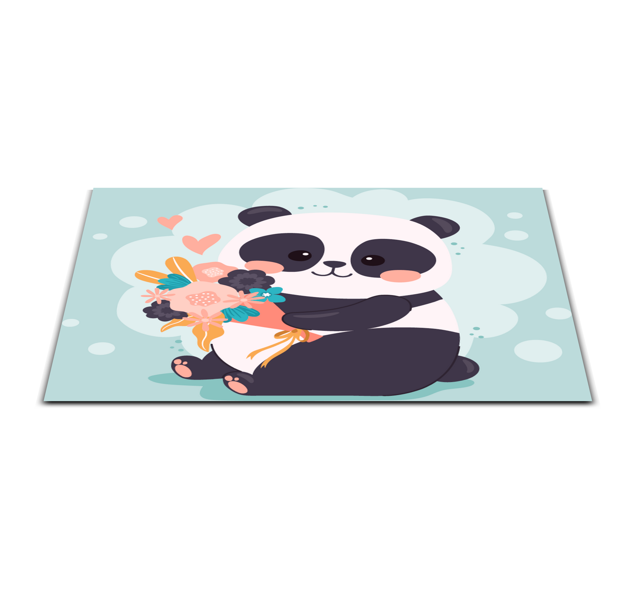 Autocolantes decorativos de ilustrações Cara de panda feliz - TenStickers