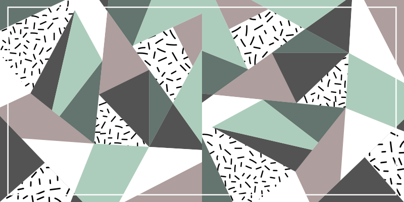 Alfombra vinilo textura triángulos nórdicos - TenVinilo