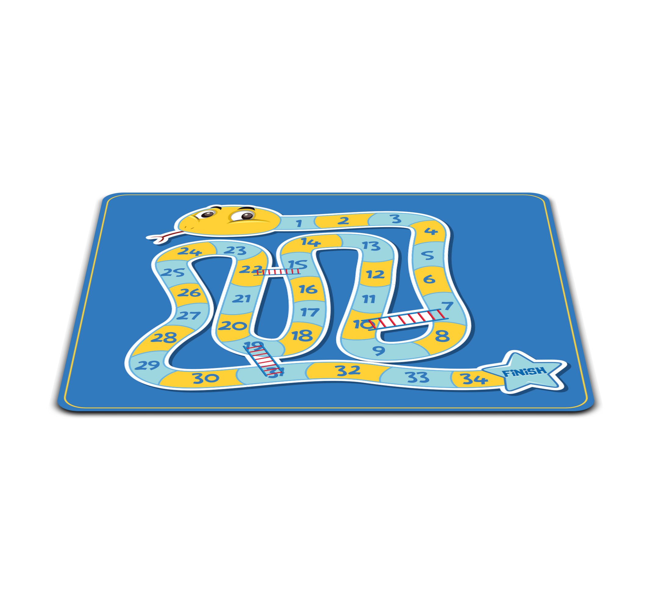 Snake game board game vinyl rug - TenStickers