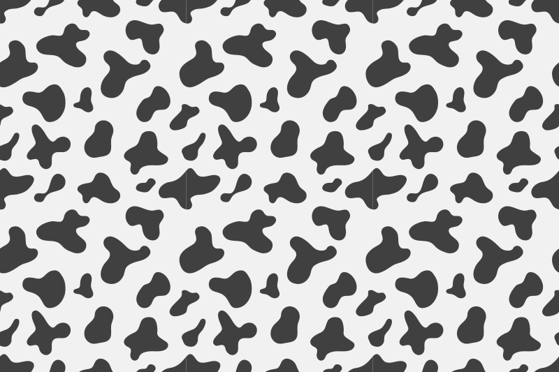 Cow Shape animal print carpet - TenStickers
