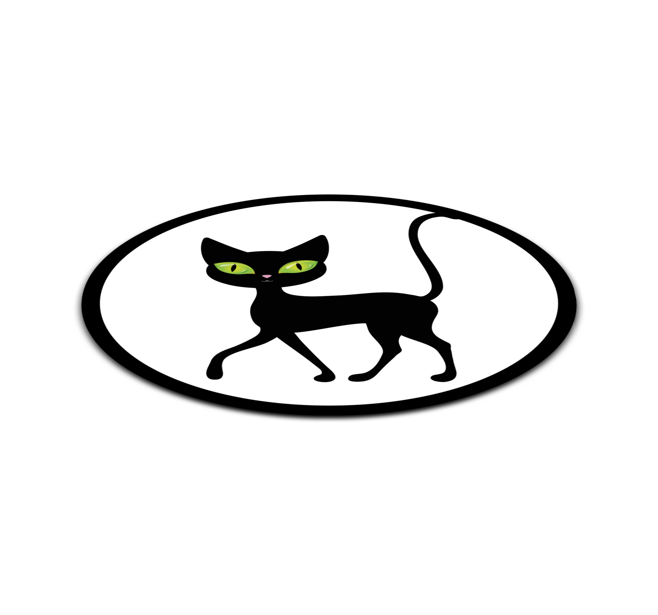 Designs PNG de gato preto para Camisetas e Merch