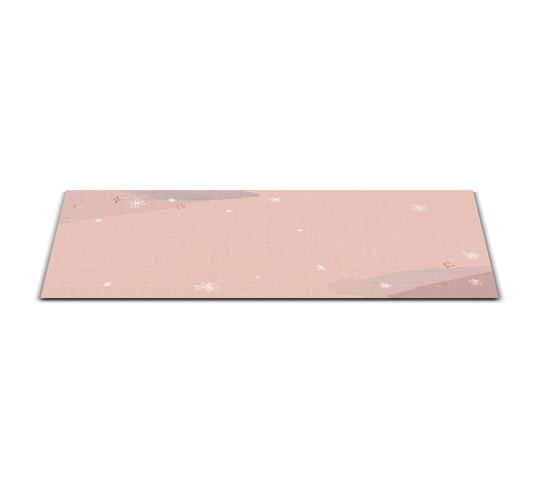 Minimalistic beige design star vinyl rug - TenStickers