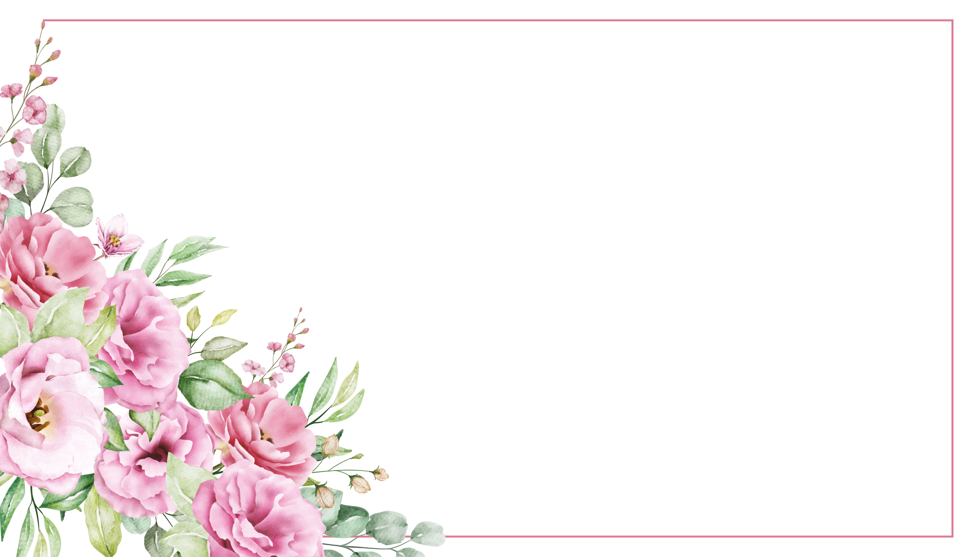 Alfombra vinilo flores Rosas rosadas elegantes - TenVinilo