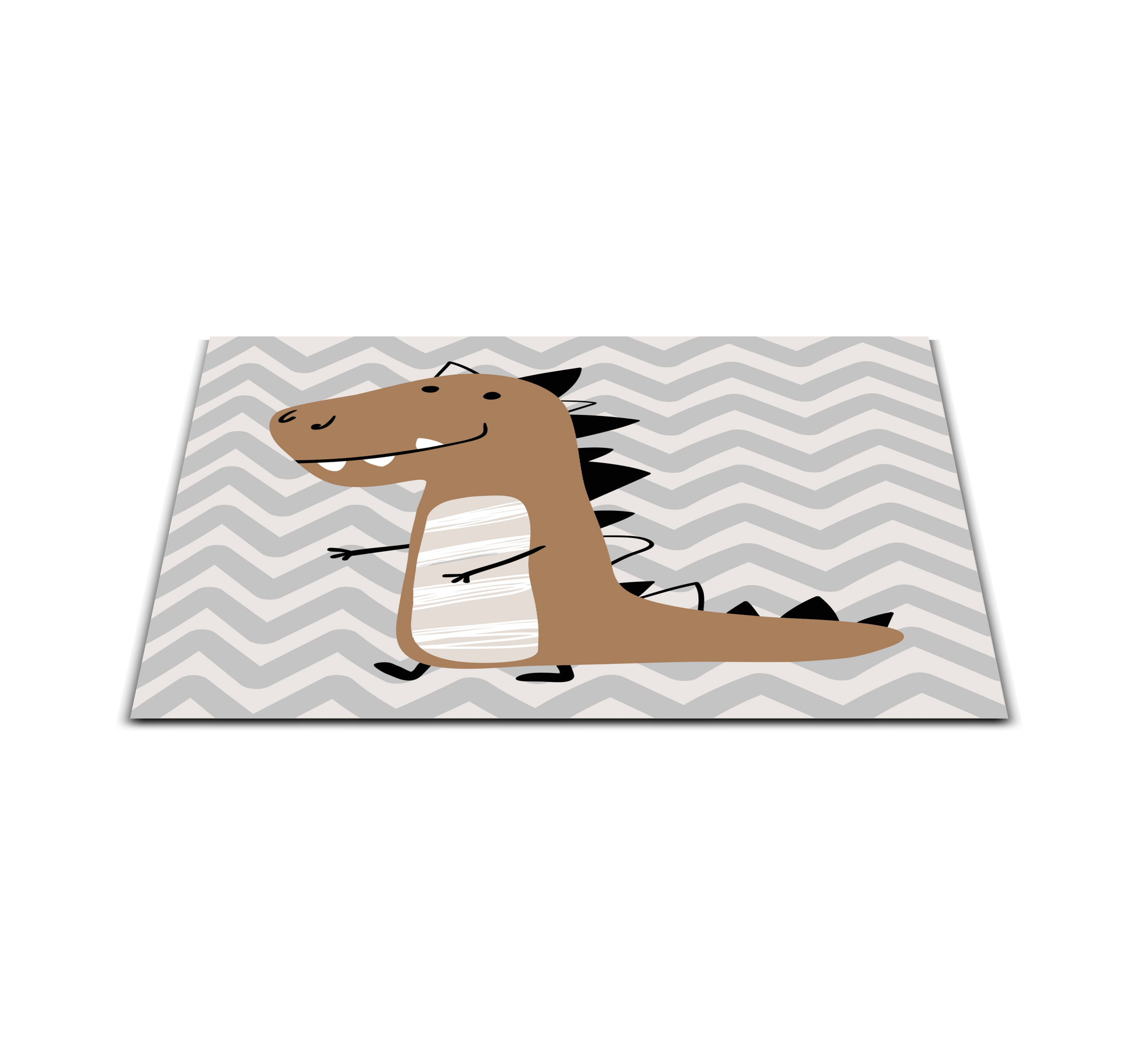 Tapete de animal com cara de t-rex assustador - TenStickers