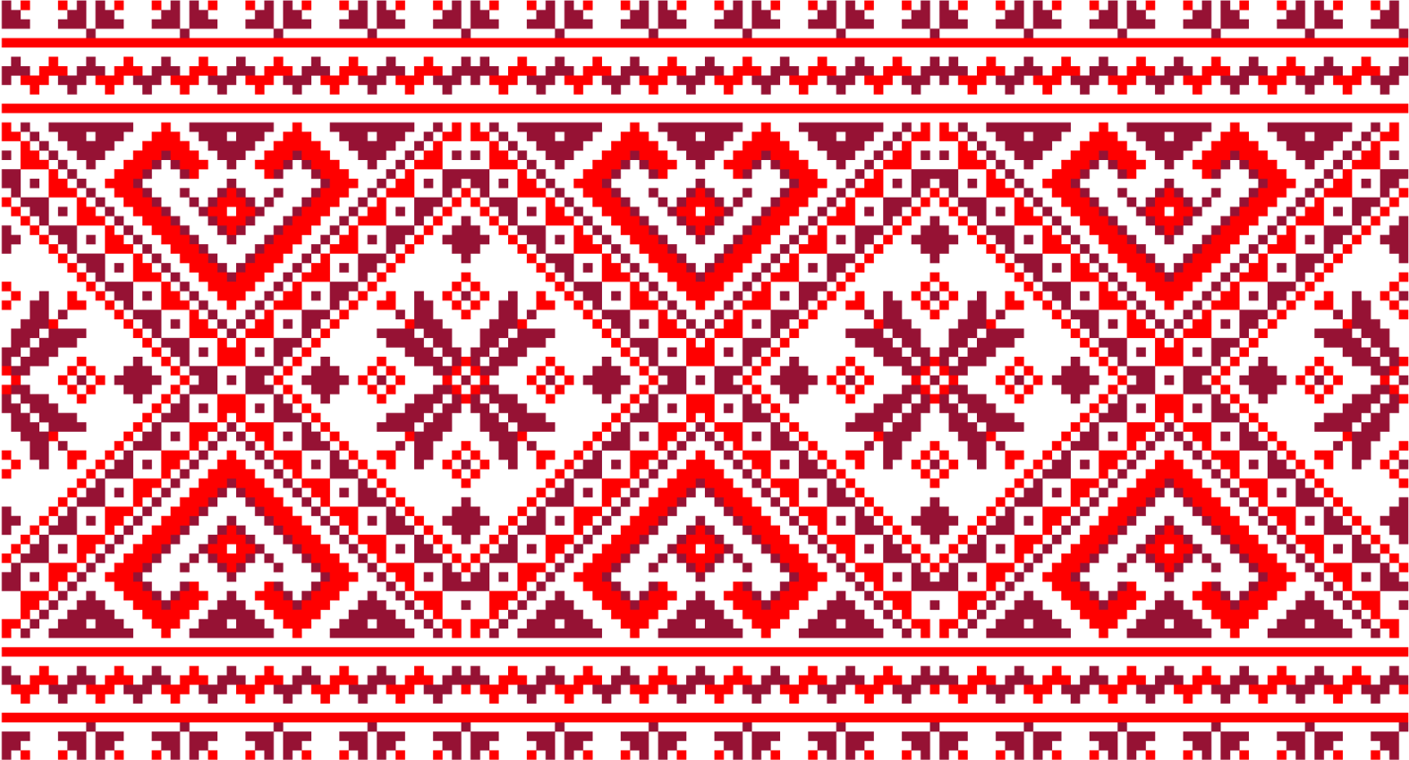 Colorful ethnic folk slavic pattern decals for furniture - TenStickers