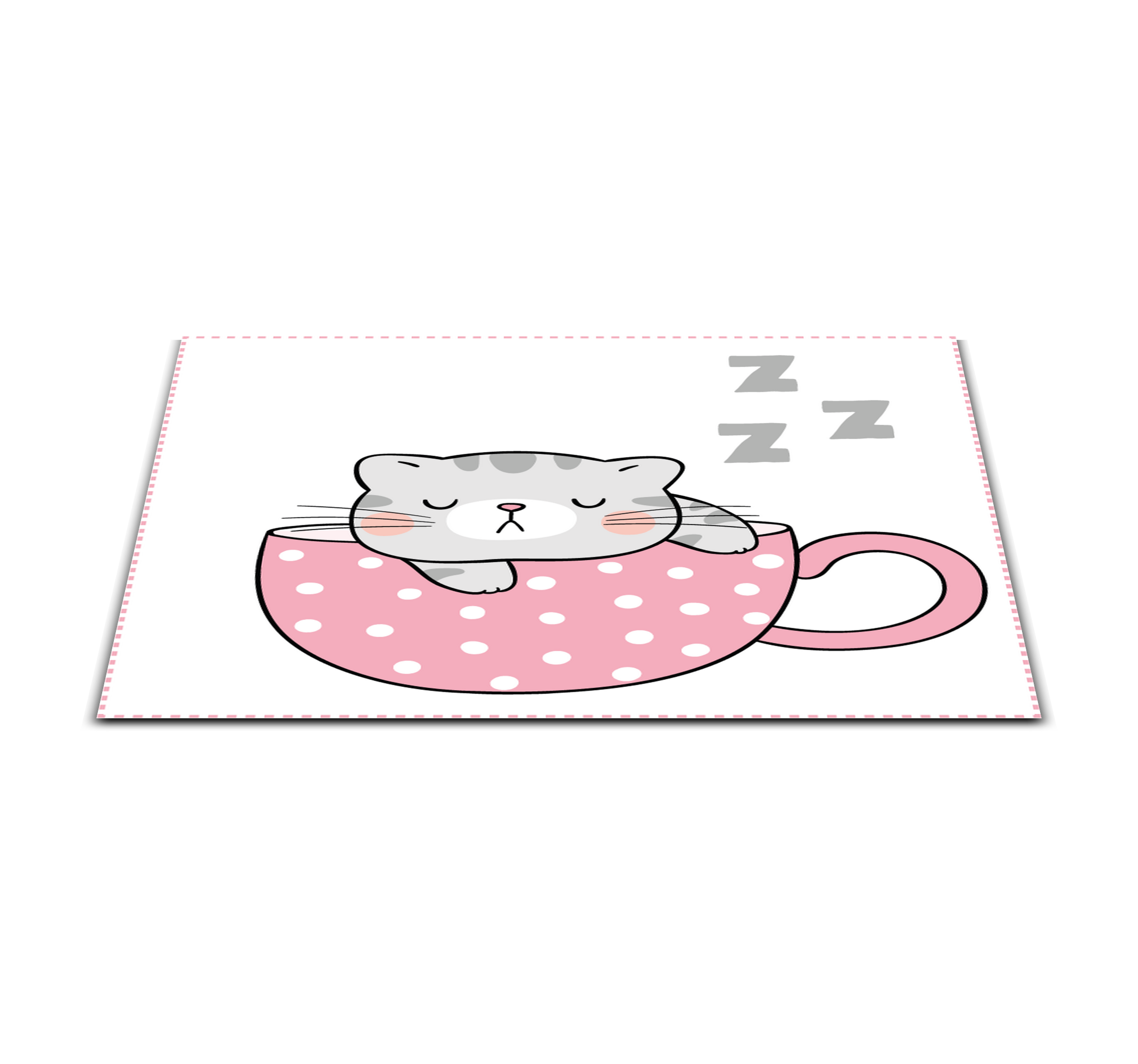 COMO DESENHAR UM GATO KAWAII DORMINDO 