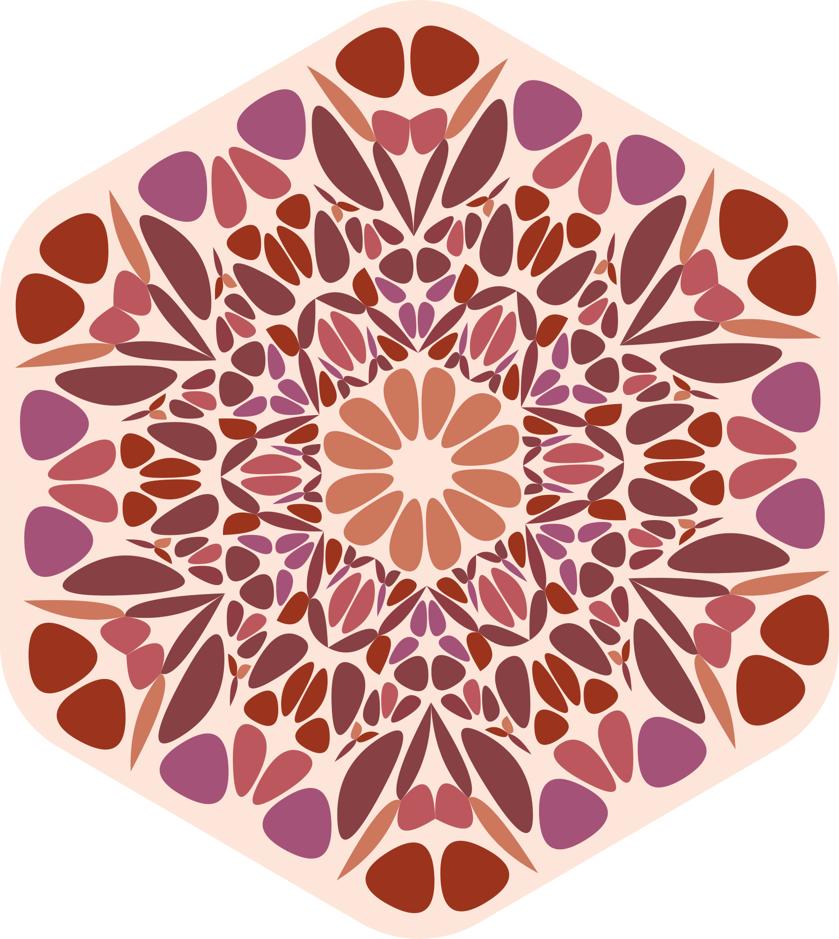 Vinilo pared Mandala geométrica - TenVinilo