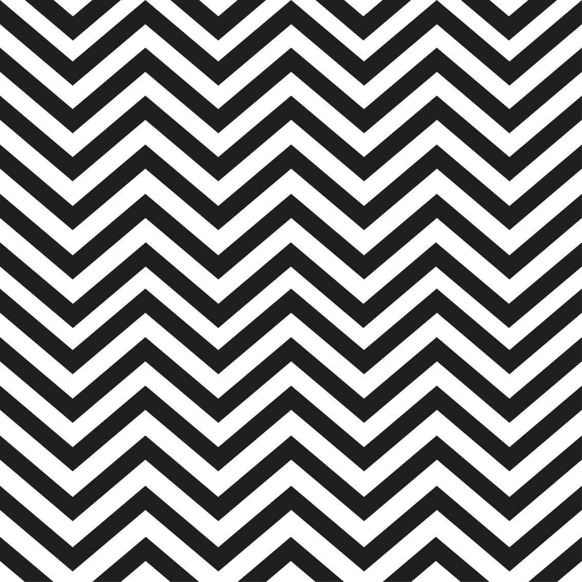 Classical black and white zig zag lines square rug