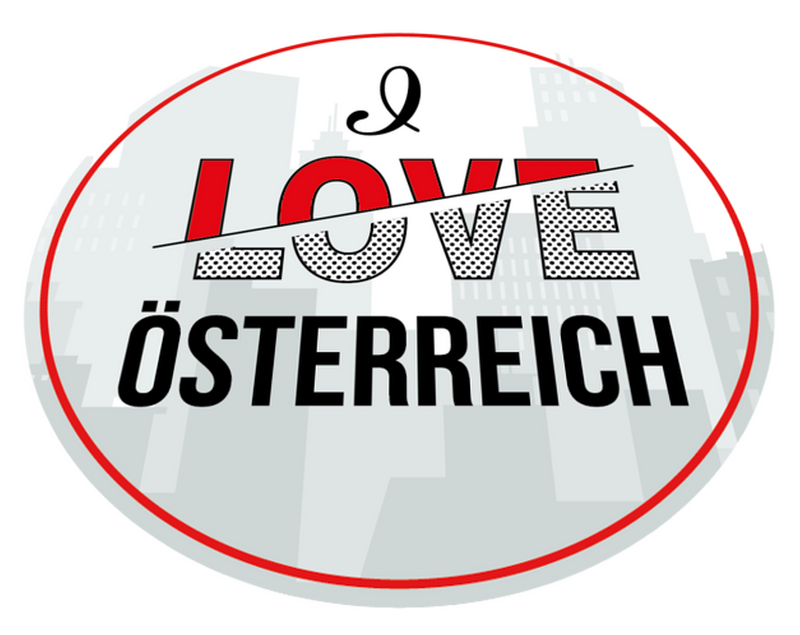 Vinylteppich Text Ich liebe Österreich TenStickers