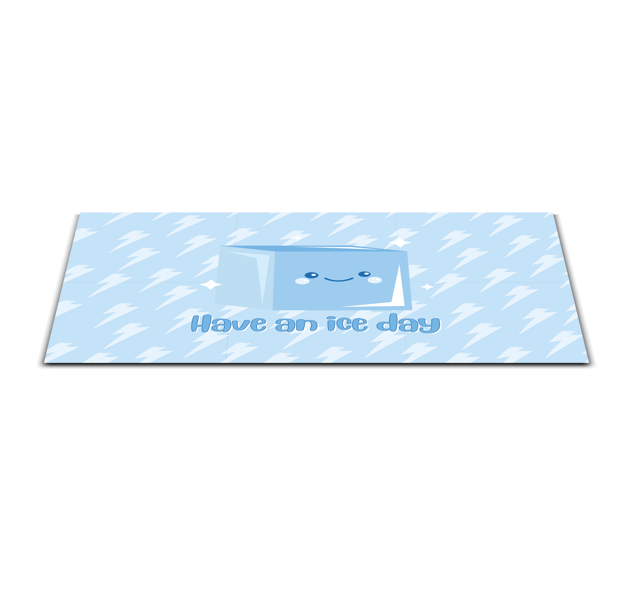 Vinylteppich Spruch Eiswürfelspaßzitatdesign TenStickers