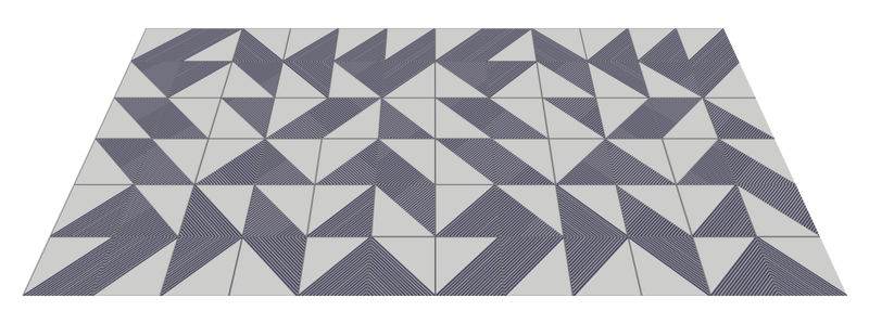 Zig zag gray tiles bathroom vinyl flooring TenStickers