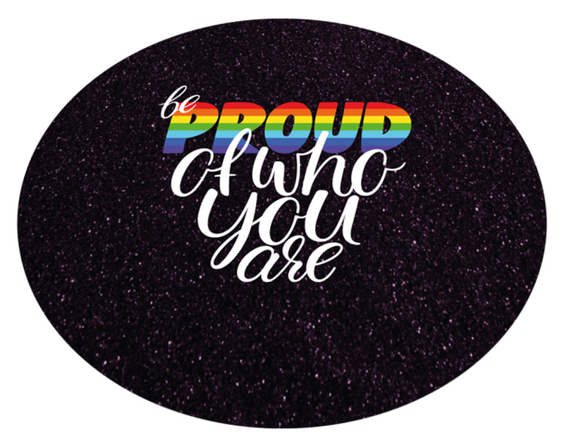 Be proud of who you are living room rug TenStickers