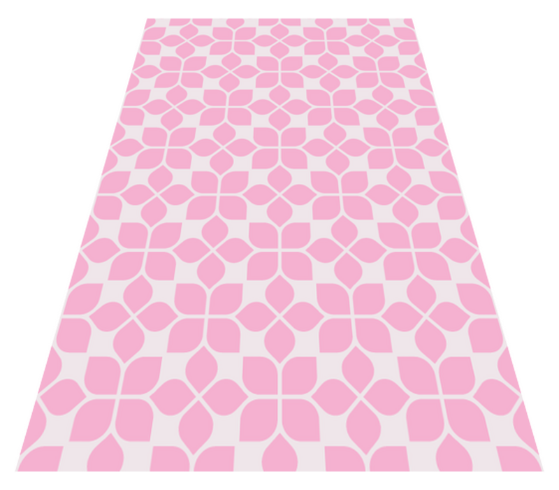 Pink repetitive unique pattern vintage rug TenStickers
