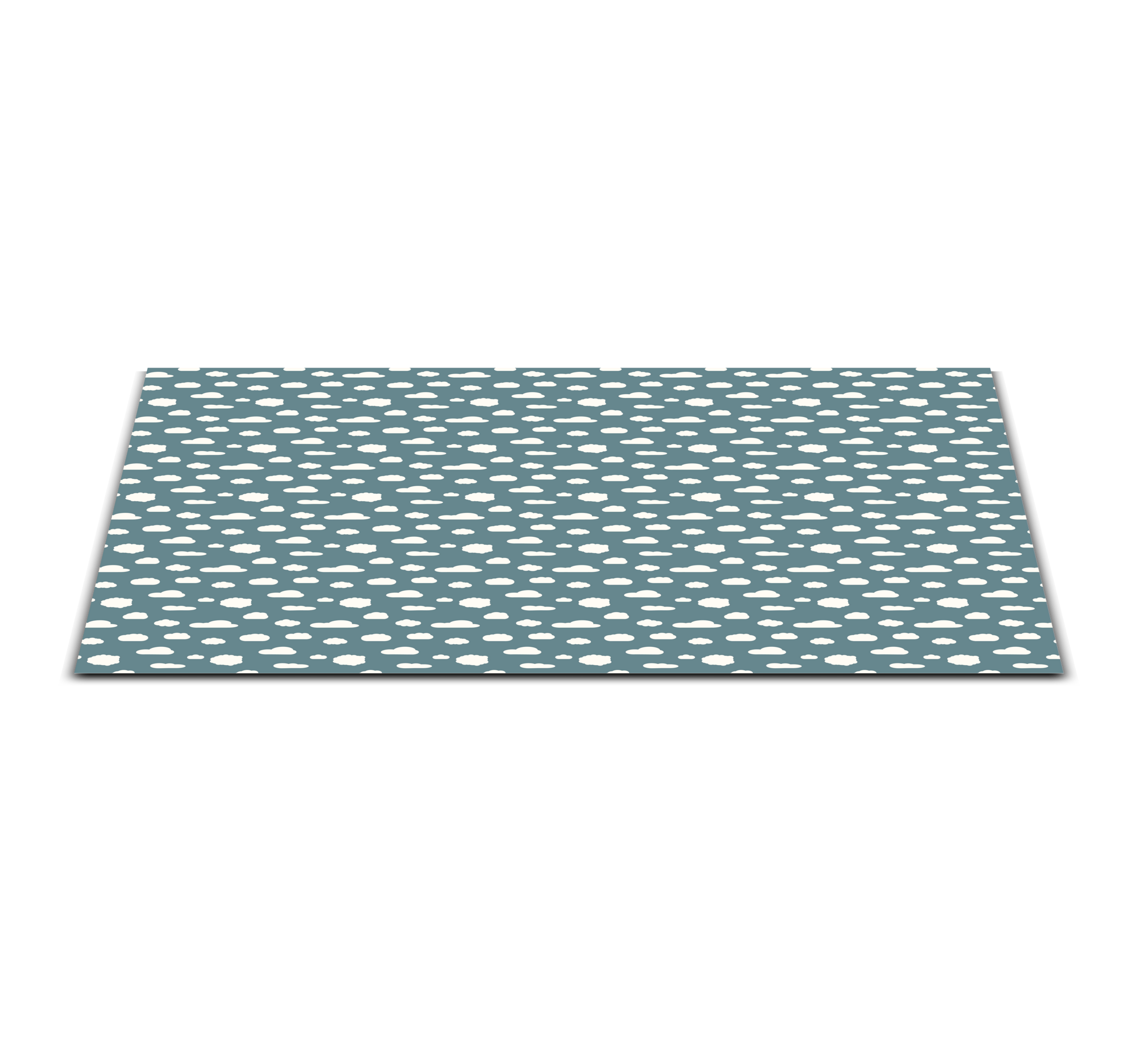 Cloud Pattern kids vinyl rug - TenStickers
