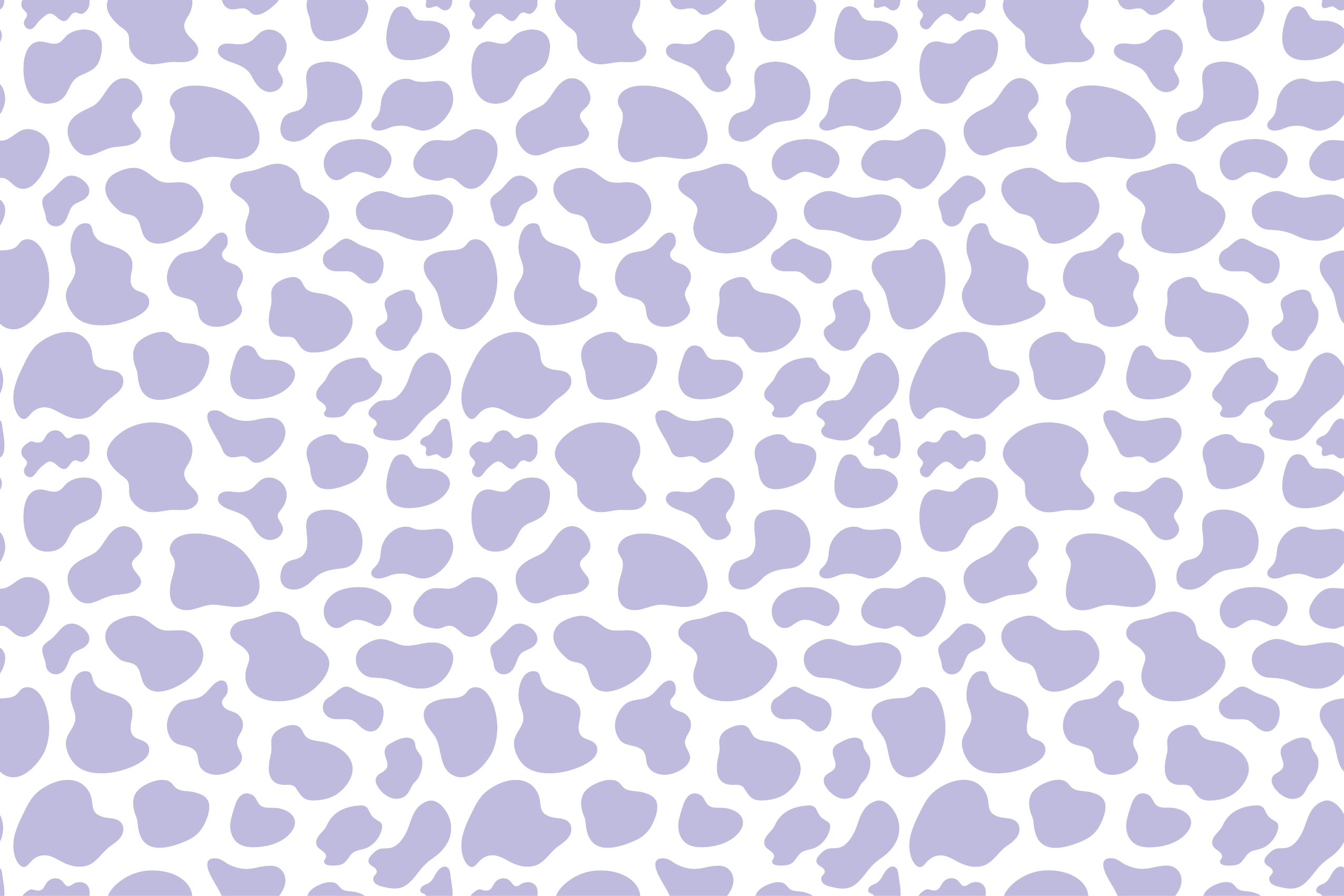 Purple cow print animal print carpet - TenStickers