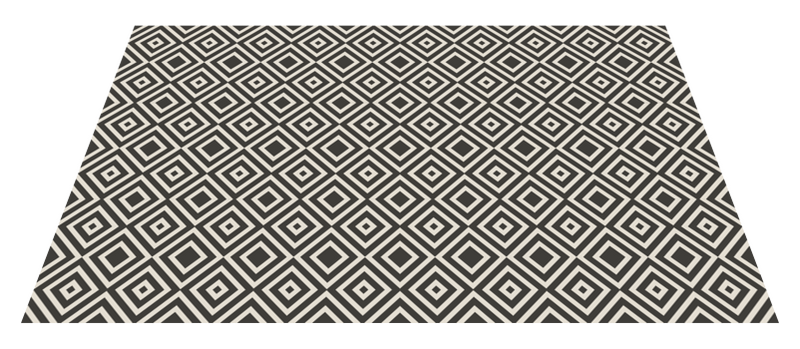 Gray and white square pattern geometric carpets TenStickers