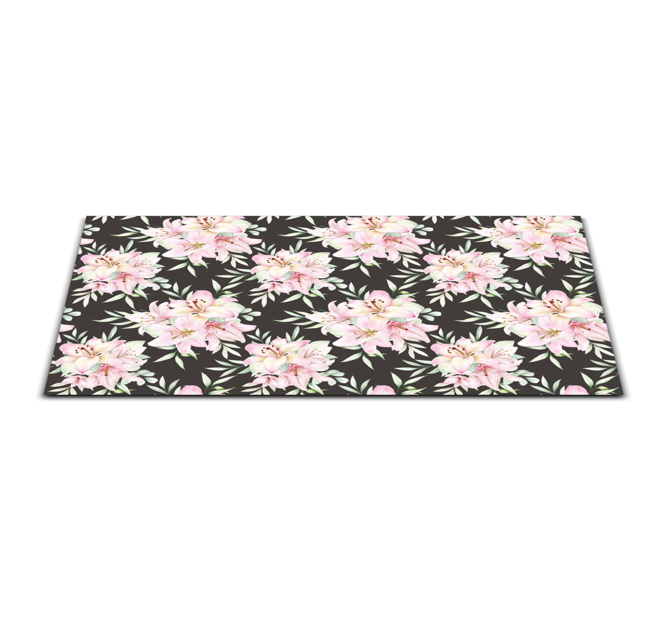 Floral Delicacy flower vinyl rug