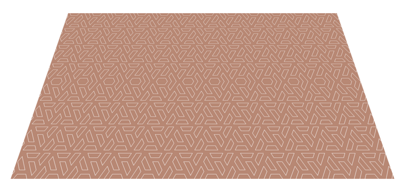 Terracotta rectangular pattern geometric carpets TenStickers