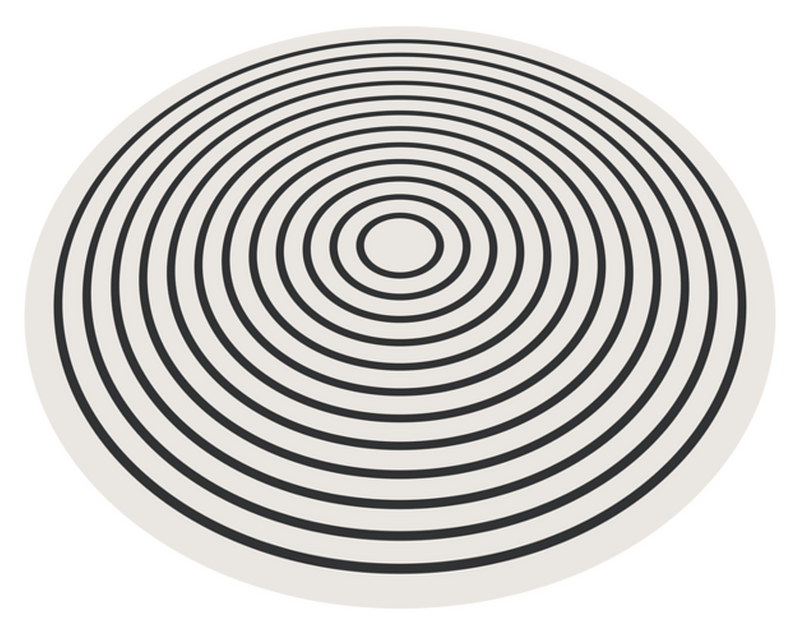 Rounded lines office vinyl carpet TenStickers