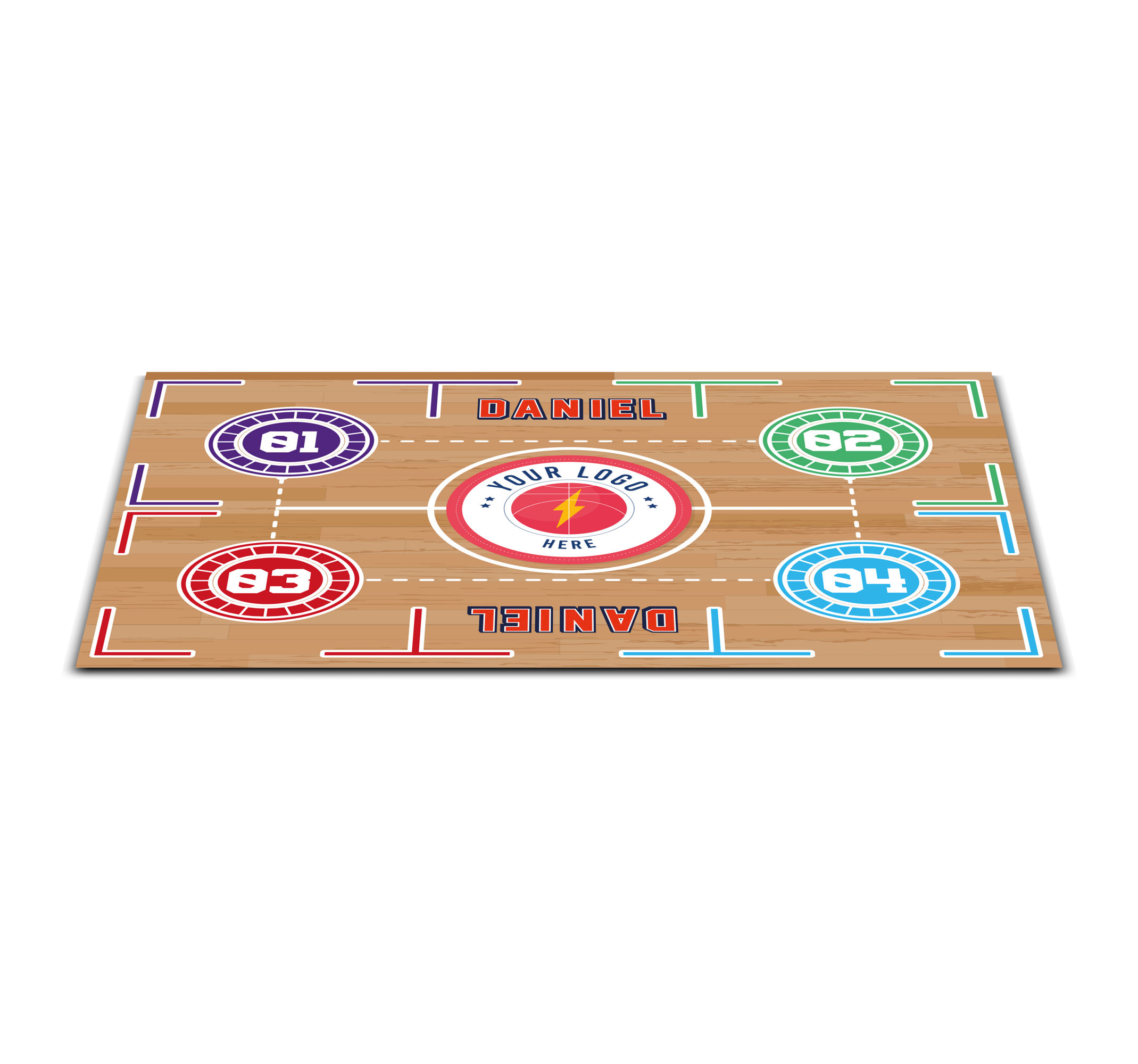 basket training  rectangular vinyl rug - TenStickers
