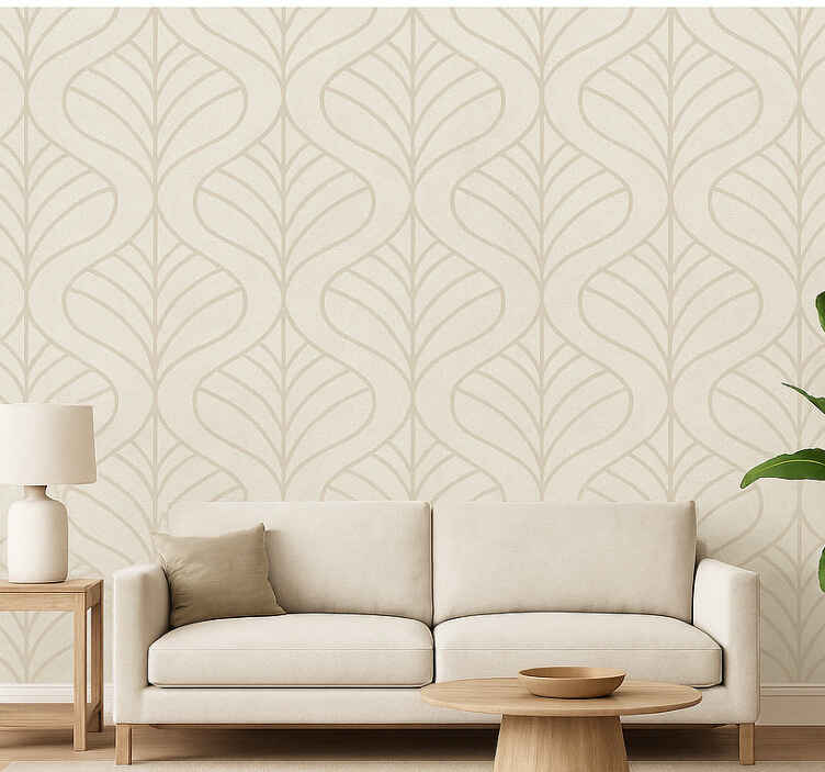 Papel tapiz para pared beige claro industrial - TenVinilo