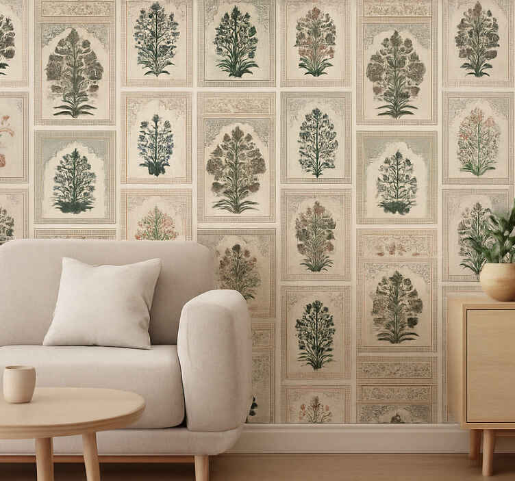 Papeles mural vintage indio - TenVinilo