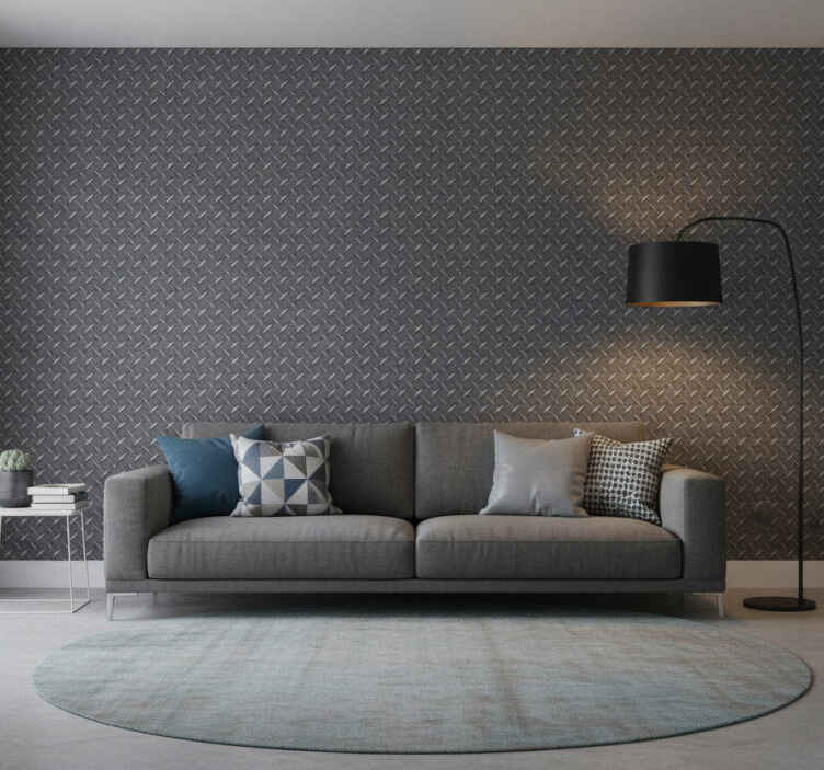 Metal wallpaper decorative vinyl metal lack - TenStickers