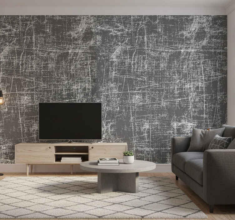 Metal wallpaper abstract skate tracks - TenStickers