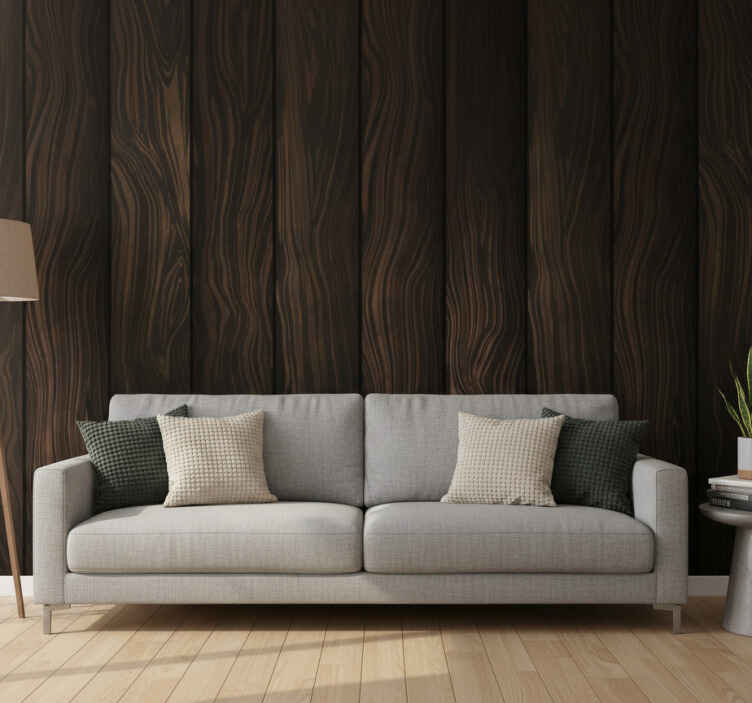 Papier peint rustique autocollant en bois - TenStickers