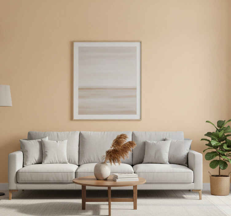 Carta da parati beige color sabbia - TenStickers