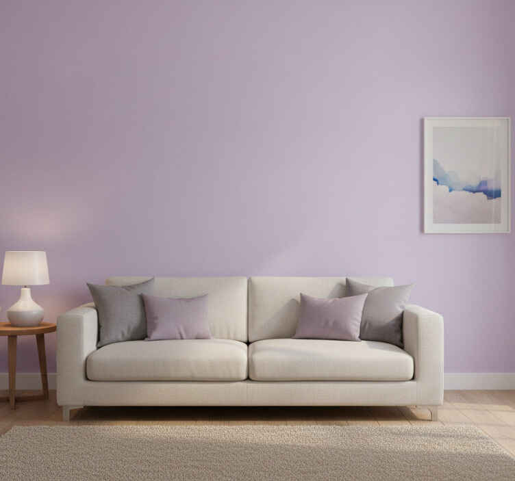 Papier peint lilas couleur violette unie - TenStickers