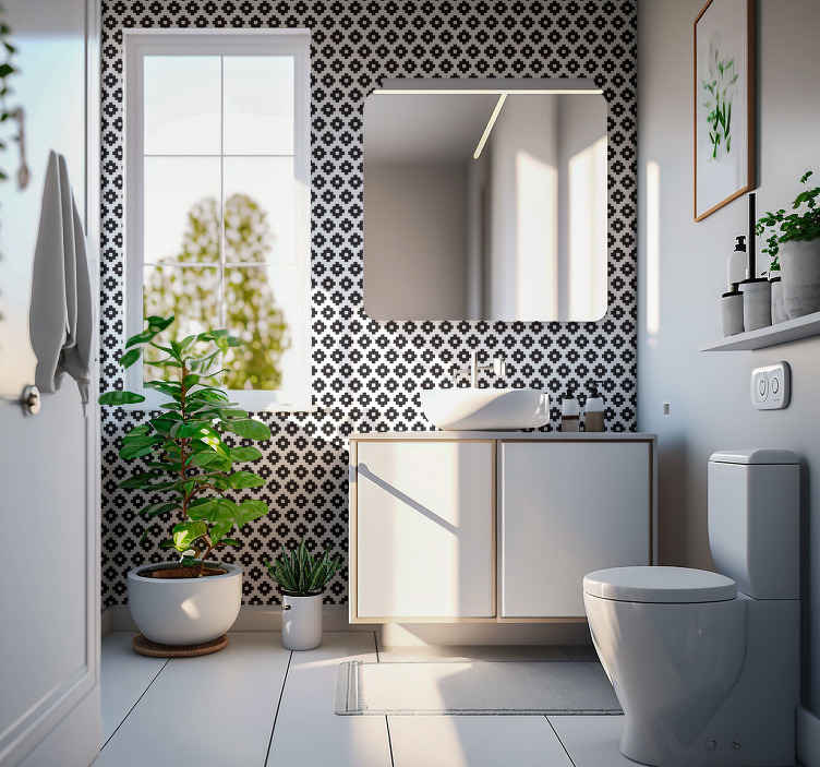 Papel pintado para cuartos de baño - TenVinilo