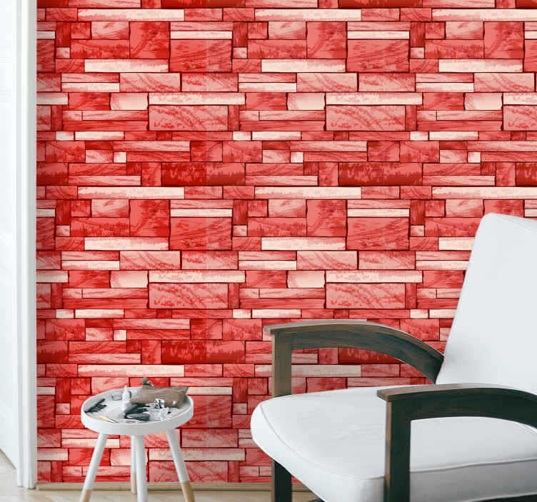 QIHANG Red Brick Wall Modern Wallpaper Textured India  Ubuy