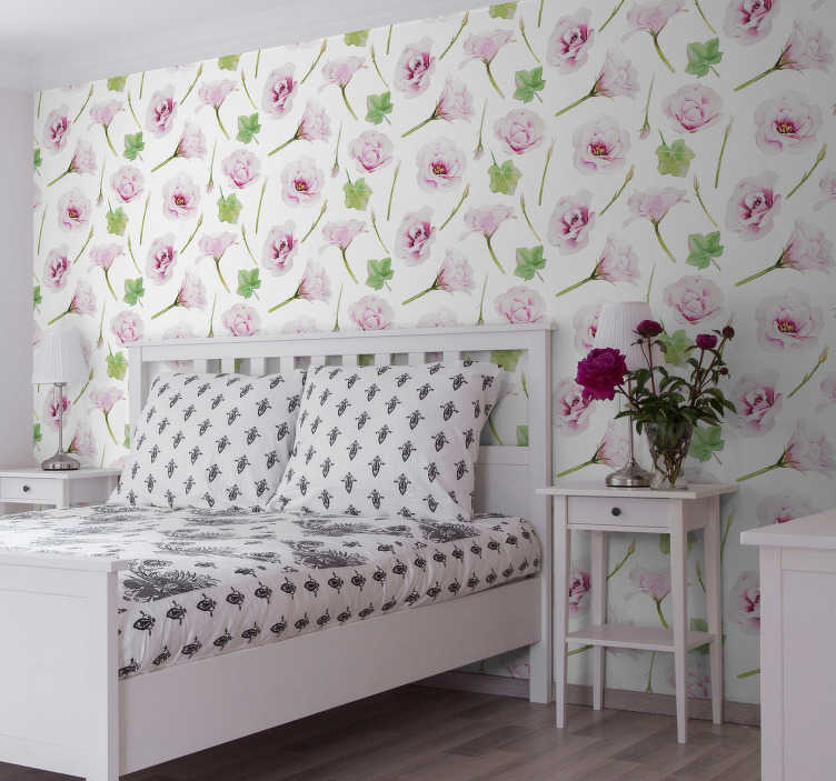 türbild imagen de muro puerta-adhesivo Türtapete elegante flores motivo papel pintado