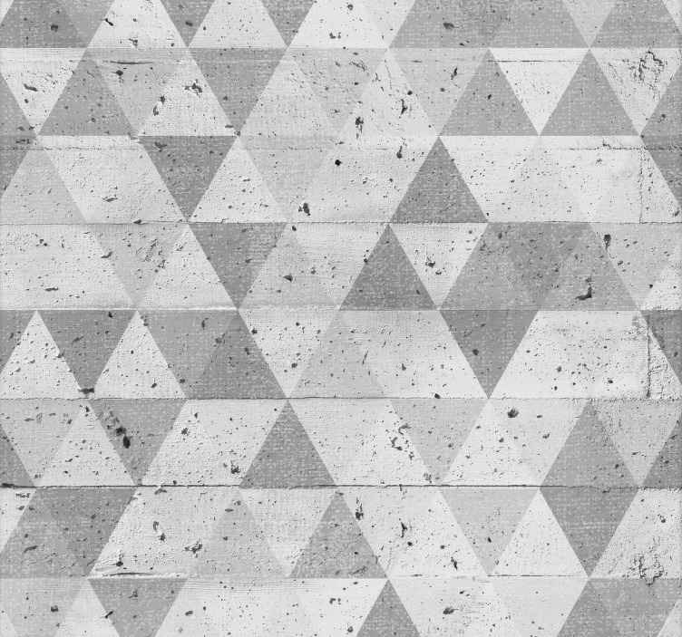 Voorstellen Zwerver opladen Vinyl behang betonlook modern beton met driehoekjes - TenStickers