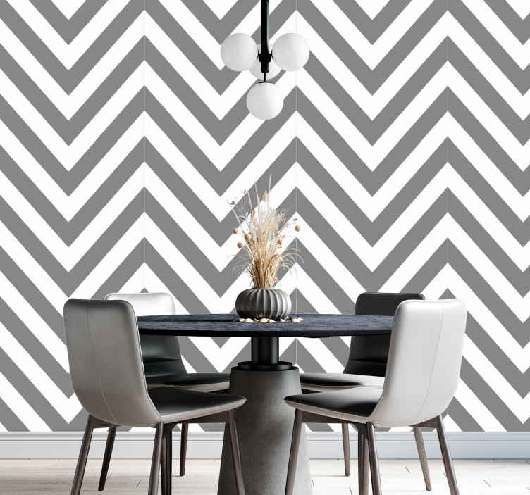 Grey and White Ikat Wallpaper Ethnic Indian Wall Decor  lifencolors