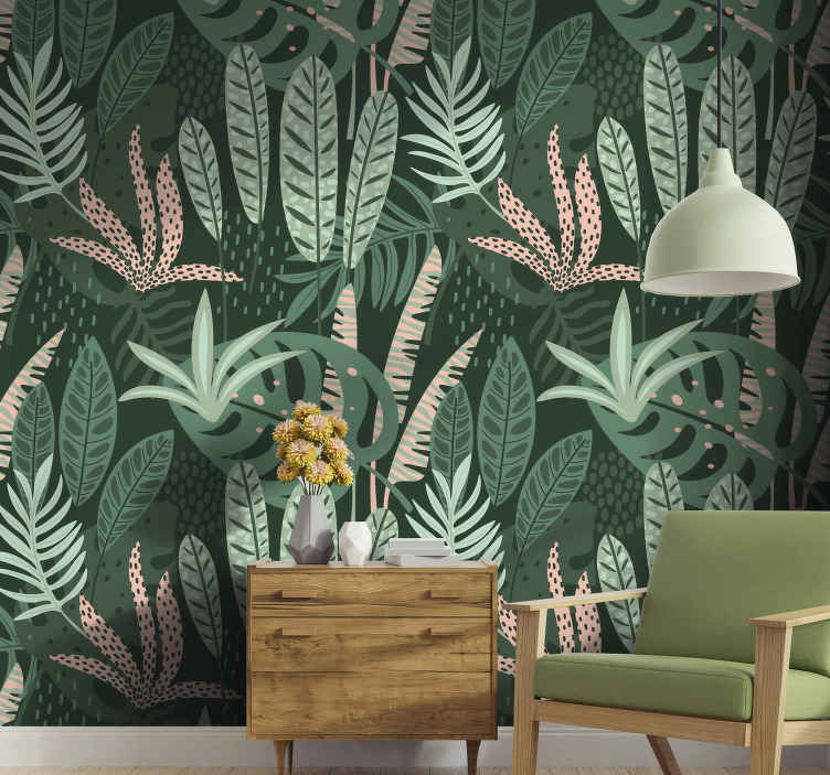 Palms Over Diamonds  Palm trees wallpaper Botanical wallpaper Leaf  wallpaper
