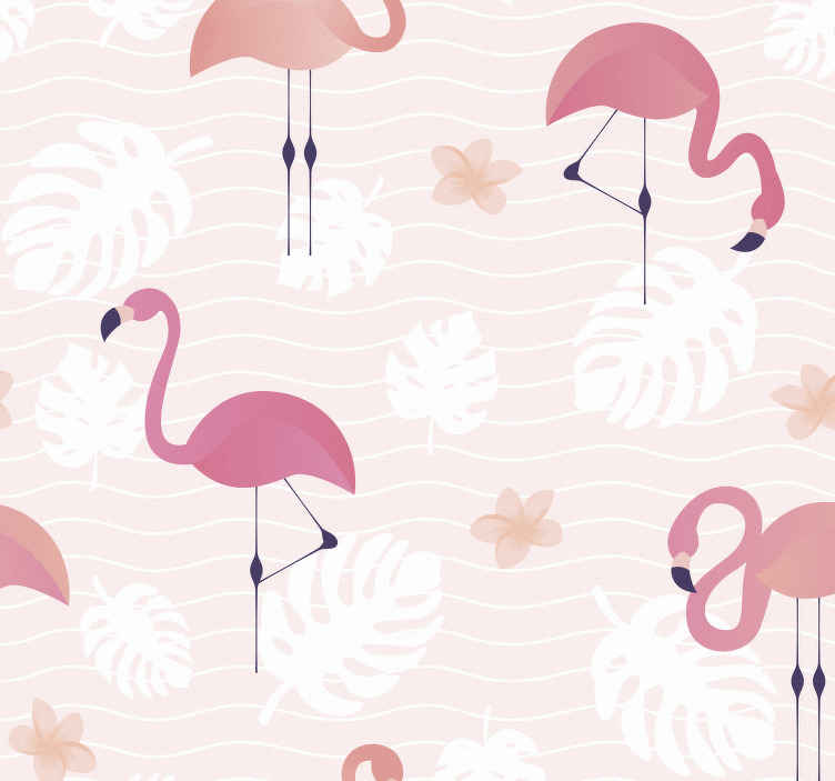 Buy 16 Feet Vintage Flamingo 350 Gsm Wallpaper Roll at 15 OFF by Space Of  Joy  Pepperfry