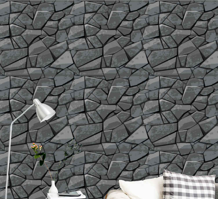 Stone Wallpaper, Stone Style Designs - TenStickers