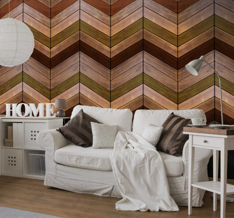 Brown Wood Pattern Wallpaper