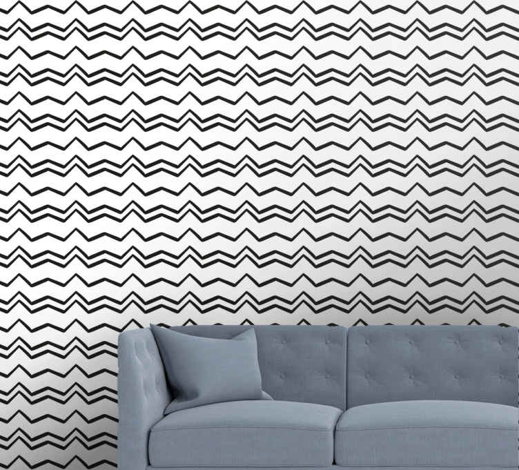Zig Zag by Missoni Home  Green and Deep Blue  Wallpaper  Wallpaper Direct