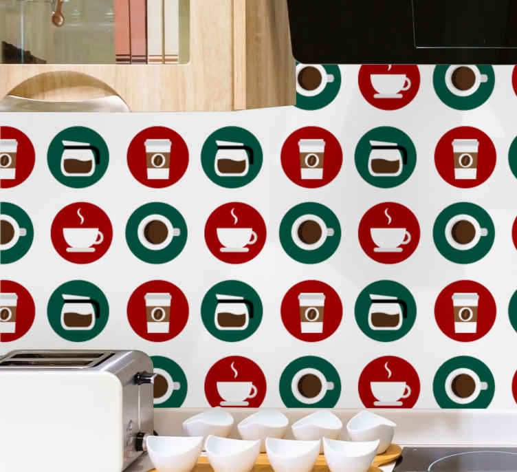 Carta da parati cucina Caffè italiano in molti modi