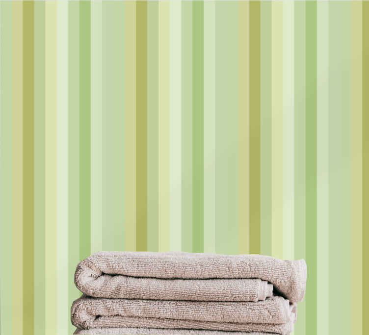 Broad Stripe by Farrow & Ball - Apple Green - Wallpaper : Wallpaper Direct