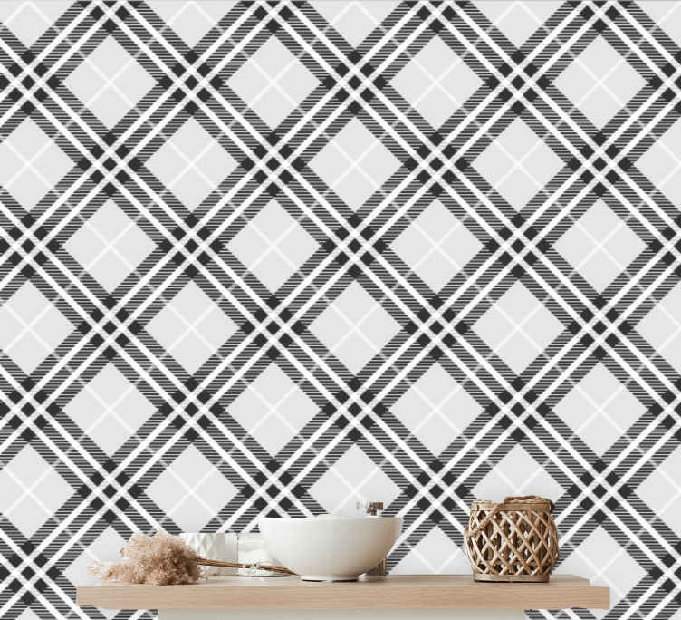 Seamless Plaid Check Pattern Black And White Design For Wallpaper Fabric  Textile Paper Simple Background Stock Illustration  Download Image Now   iStock