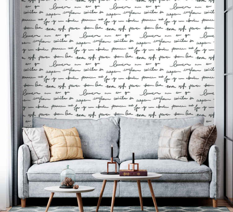 Papeles de pared modernos láminas madera gris - TenVinilo
