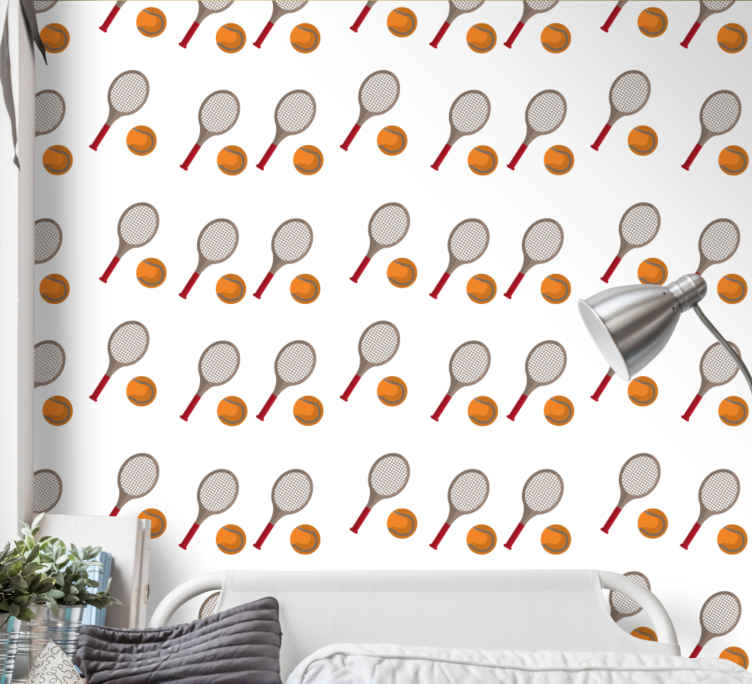 Tennis Inspired customised wallpaper