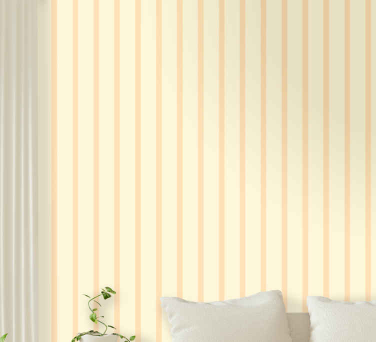 Vertical stripes Hamptons pattern striped wallpaper  TenStickers