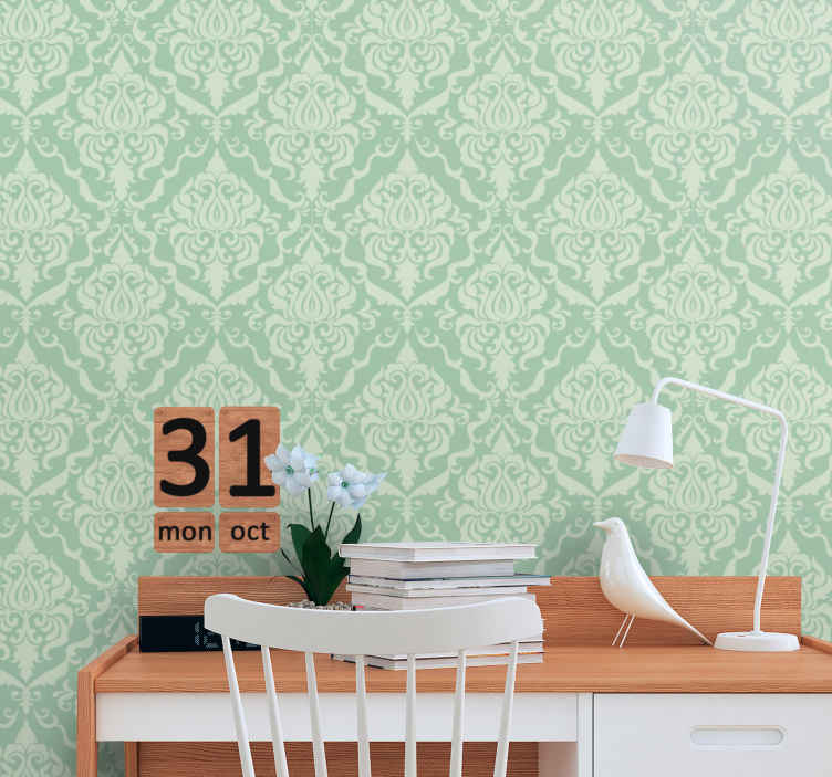 Buy Asian Paints Green Victorian Baroque Peel And Stick Self Adhesive  Wallpaper Ezycr8  3 x 045 x 3 Meters Online at Best Prices in India   JioMart