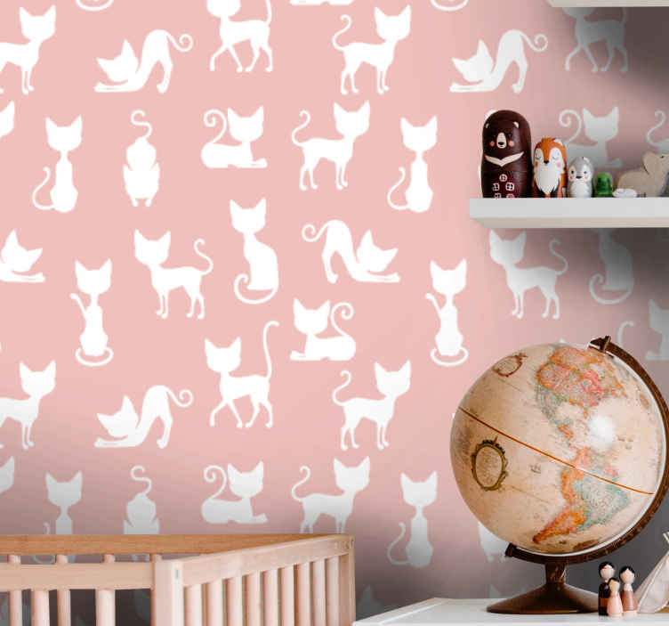 Beautiful pink wallpapers - TenStickers